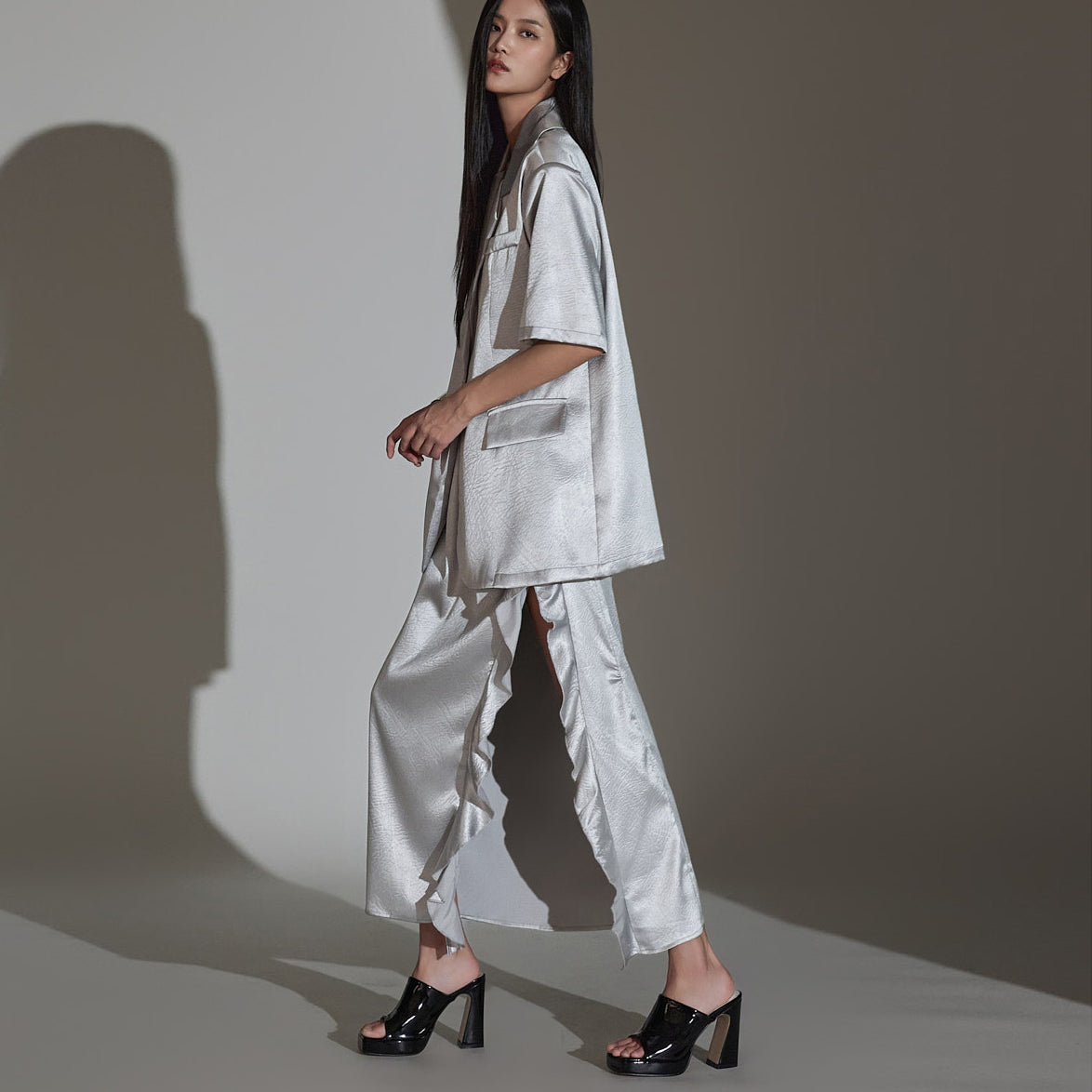 D4955 ジャケット&スカート ツーピース