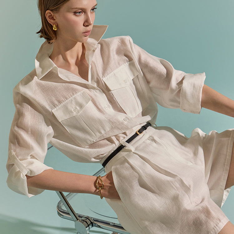 S555 多向卷起衬衫