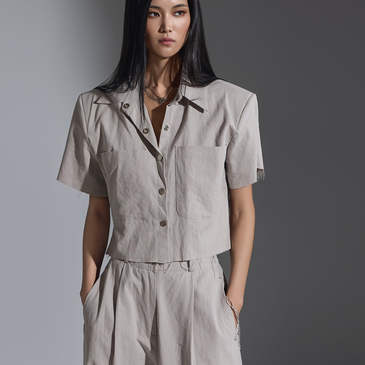 S634 大口袋衬衫