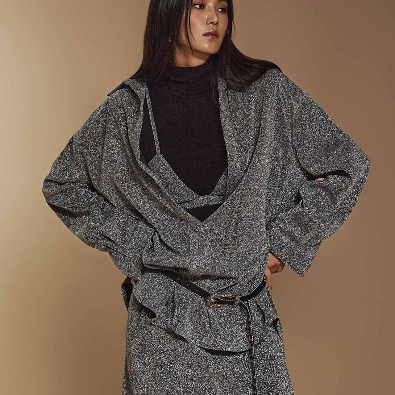 S674 シャイニーシャツ