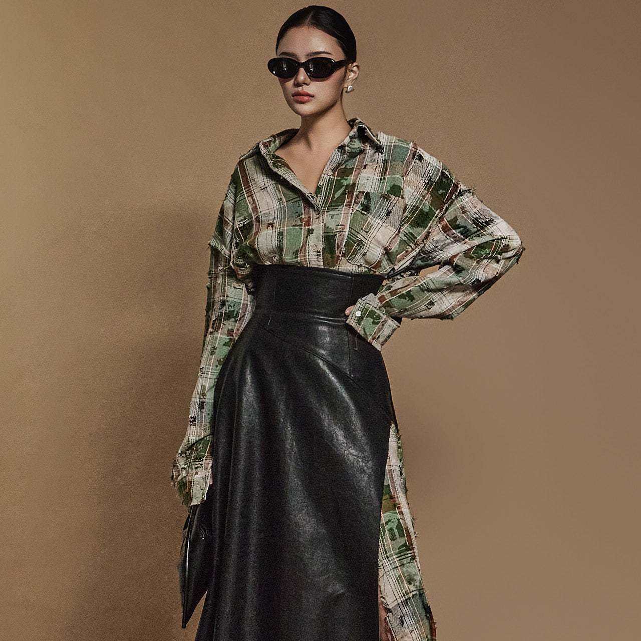 S691 ヴィンテージ チェックシャツ