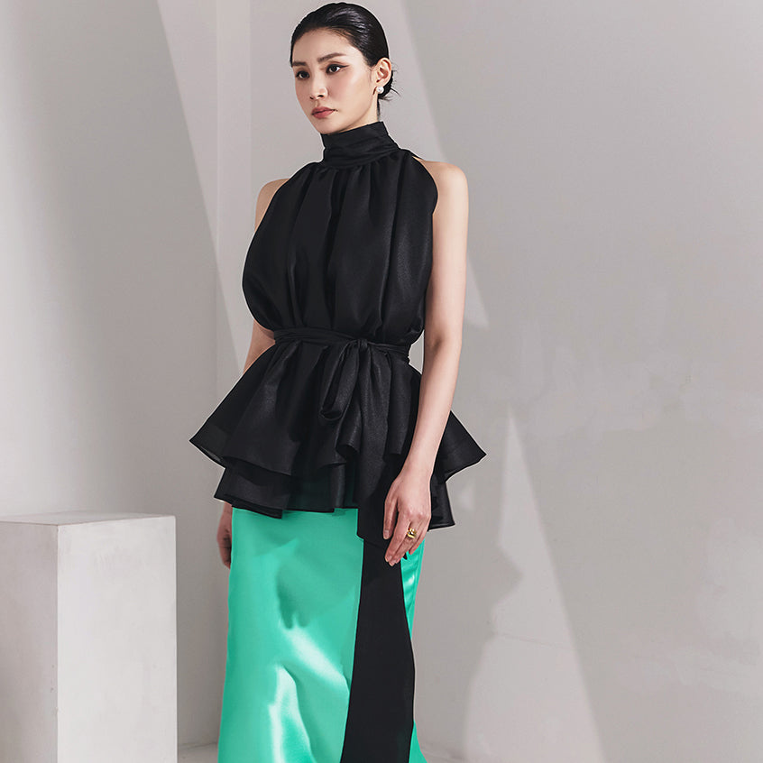 B9146 ストラップ付きブラウス