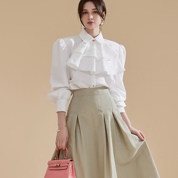 B2921 Frill Point Blouse