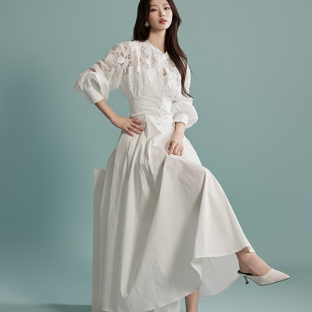 B2950 フラワーブラウス