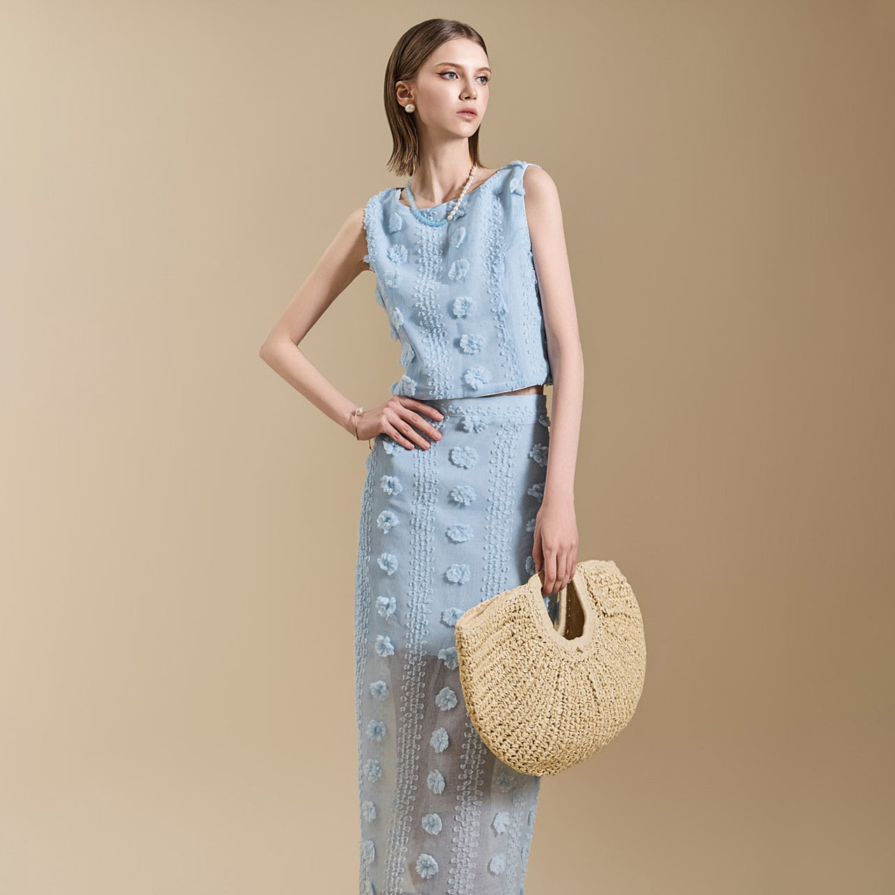 B2966 フラワーブラウス