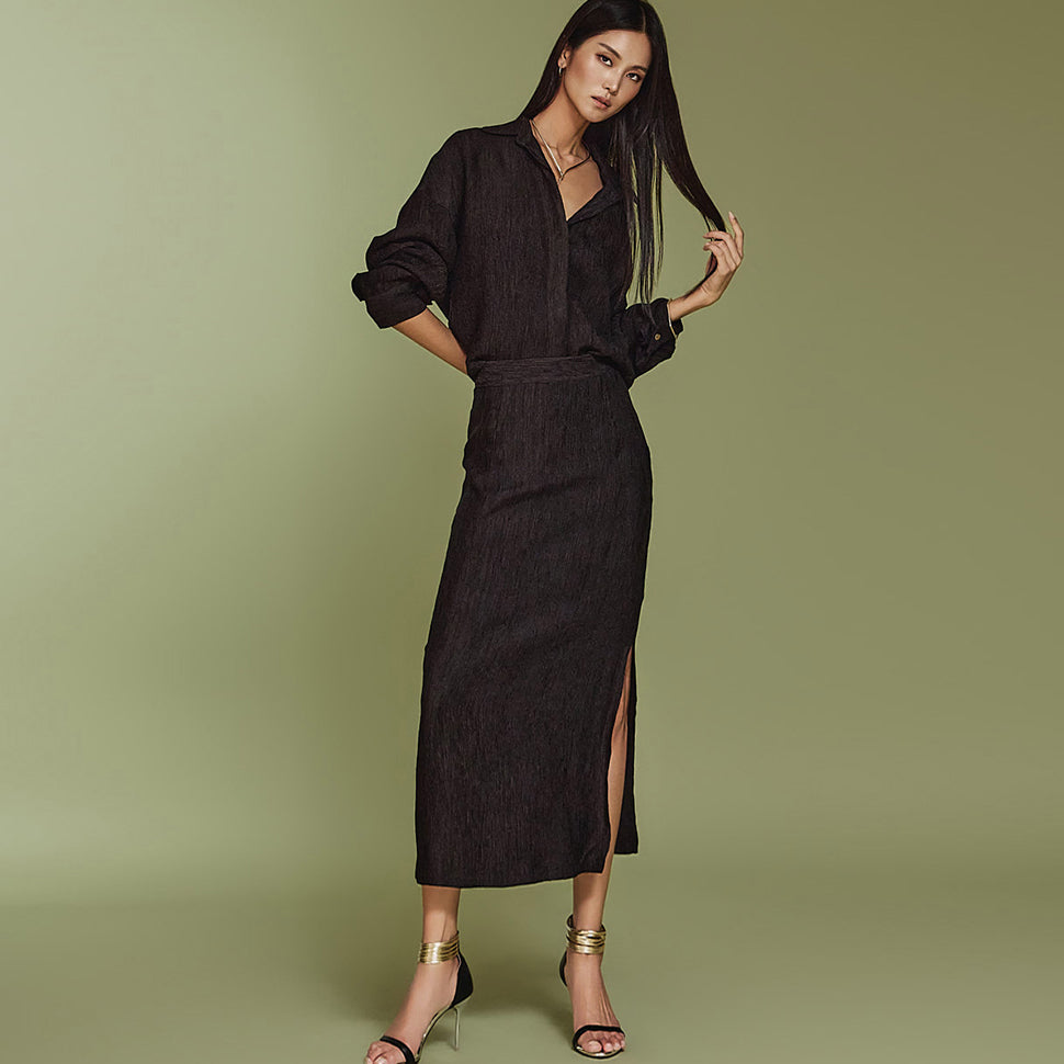 D5086 皱褶两件套