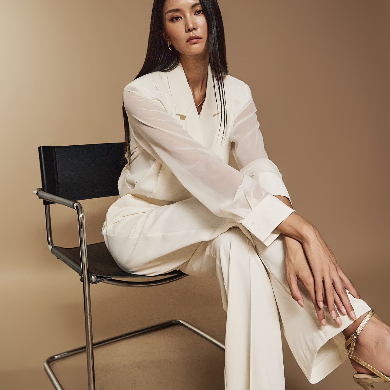 TP1937 ブラウス&スラックスセット