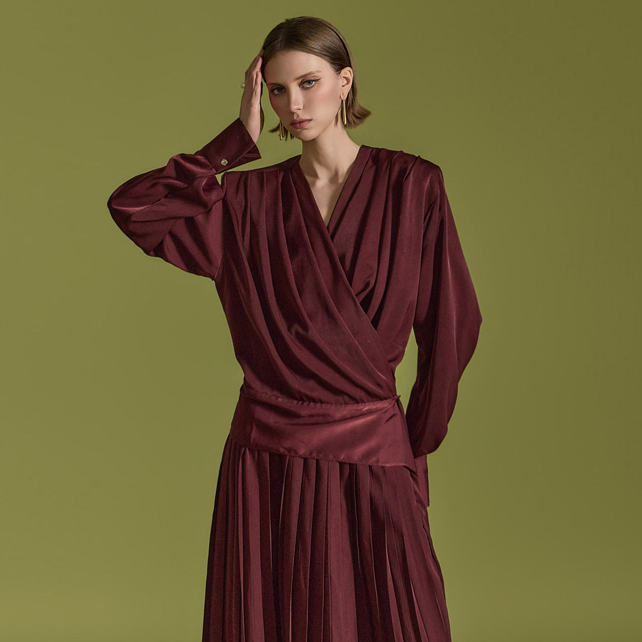 B9188 ドレープブラウス