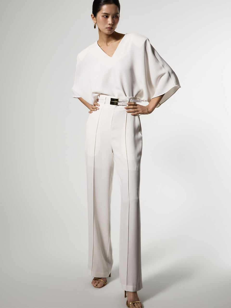 TP2356 女衬衫长裤套装