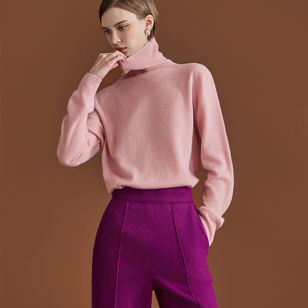 E3219 タートルネック ウールニット