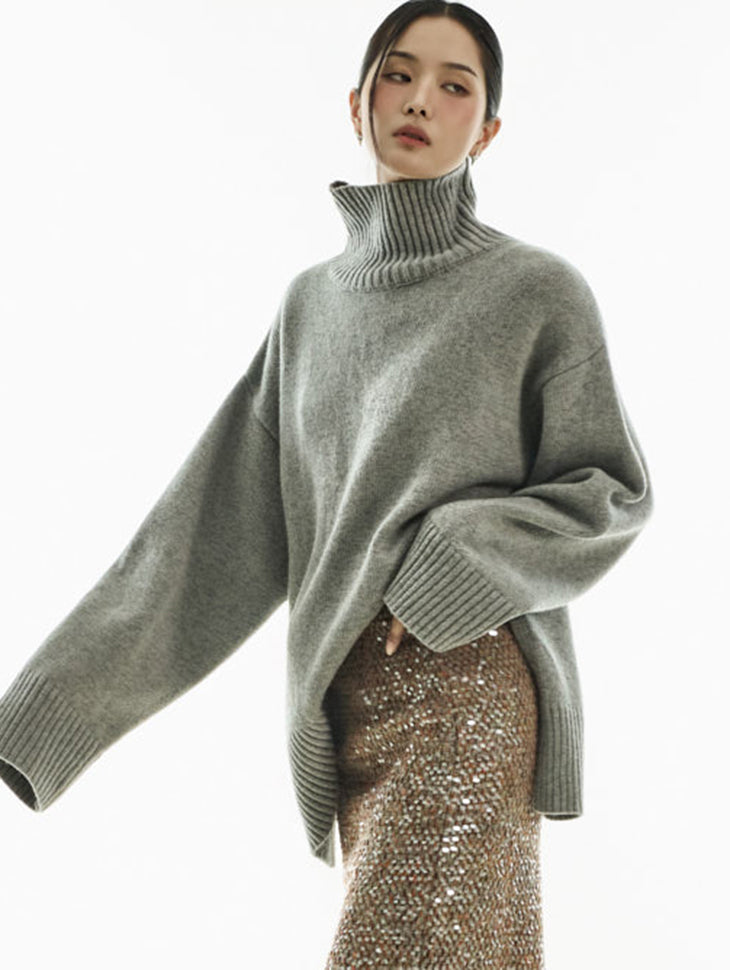 E4065 Turtleneck Wool Knit