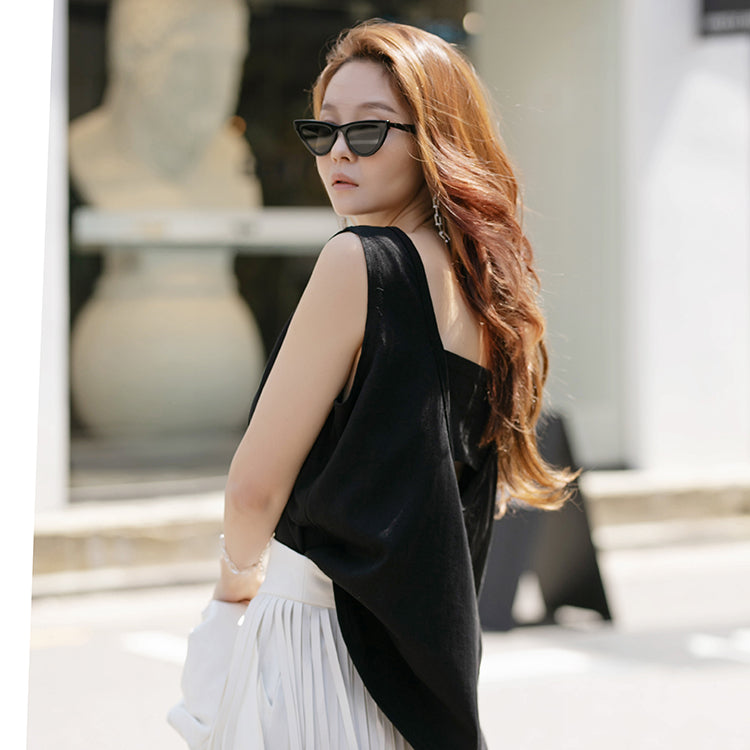 E2445 后开衩无袖