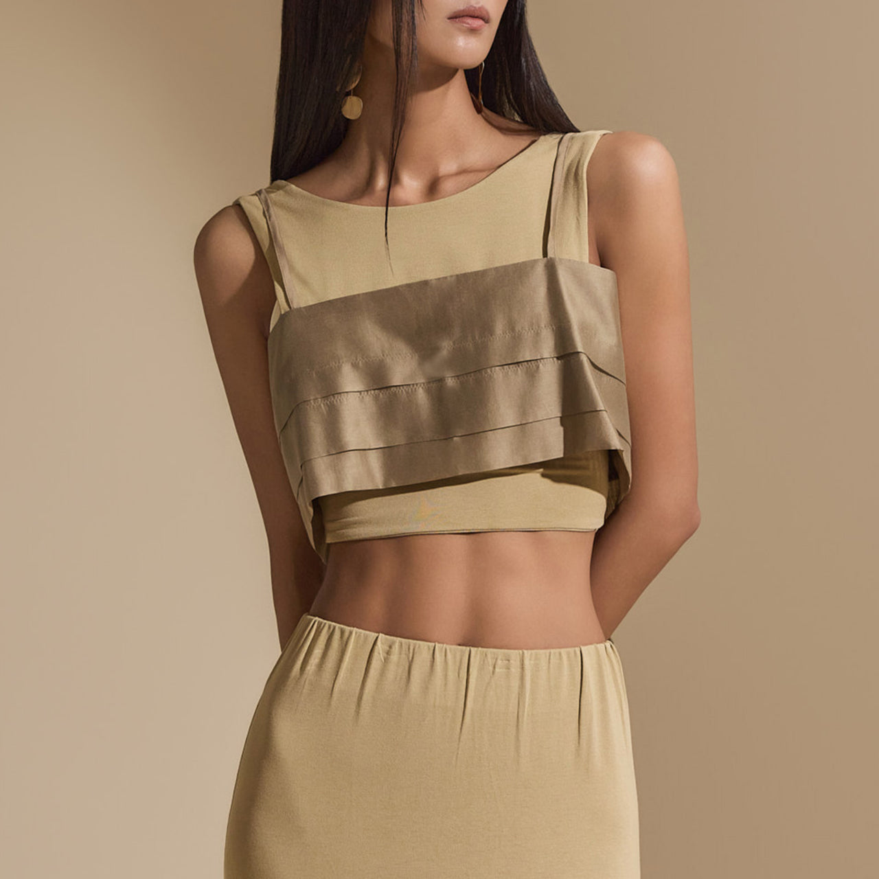 E3443 ピンタック ビスチェ