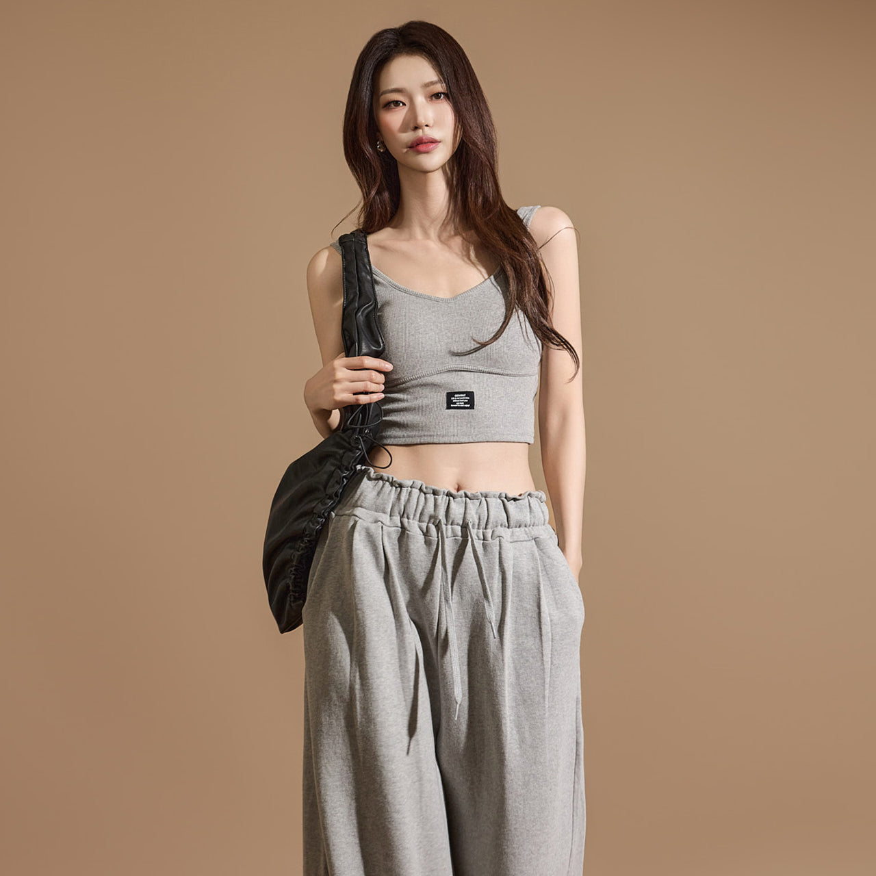 E3515 インナーキャップ&パッチ ノースリーブトップ