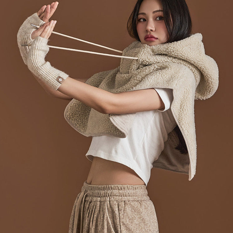 E3236 布克尔斗篷连帽上衣