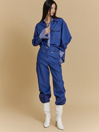 TP1733 デニムシャツ ジーンズセット