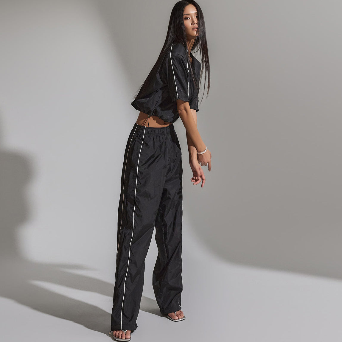 TP1891 テーピングライン トップス&パンツセット