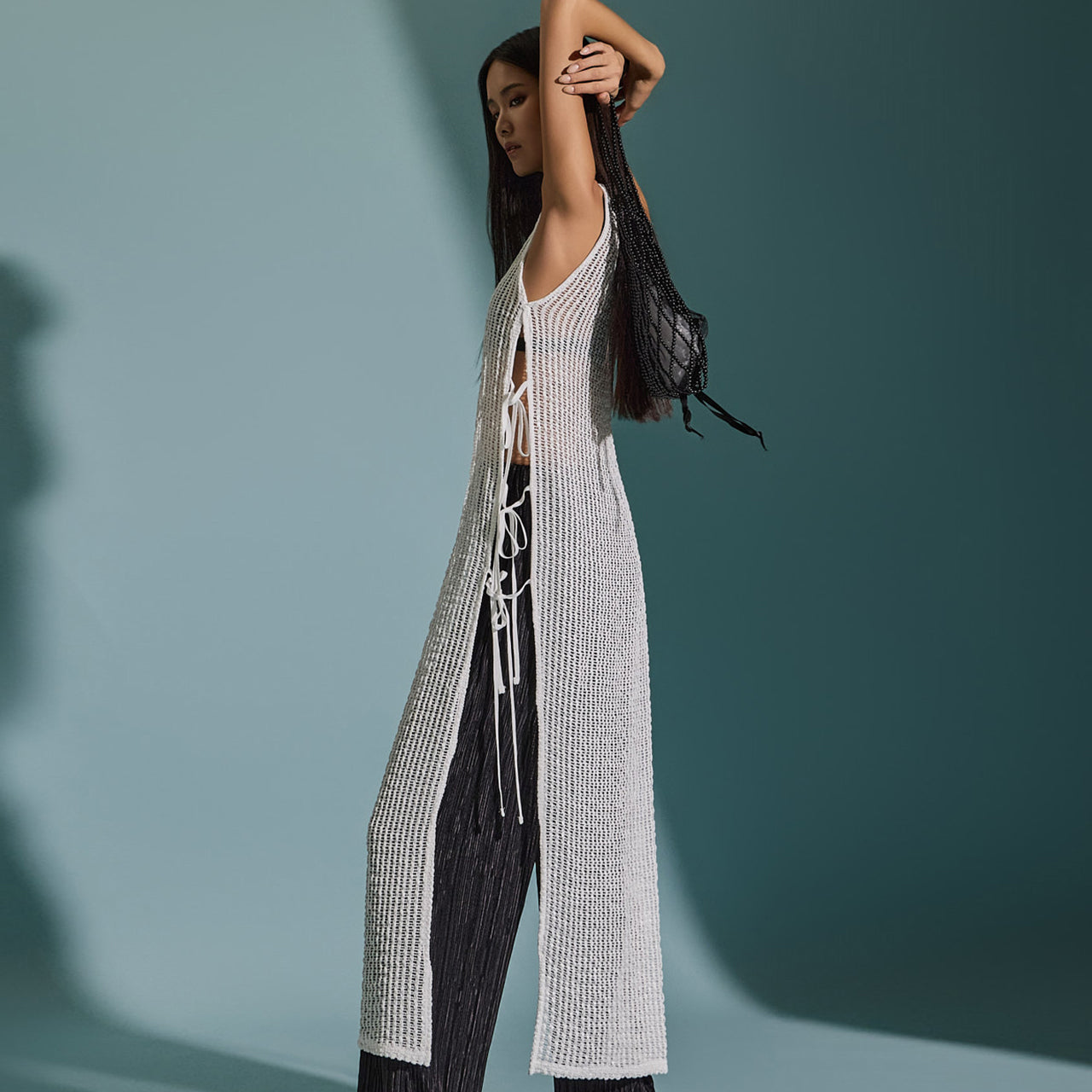 E3480 网眼长针织