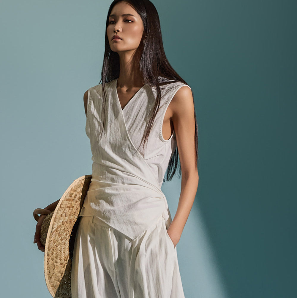 B2984 裹身式衬衫