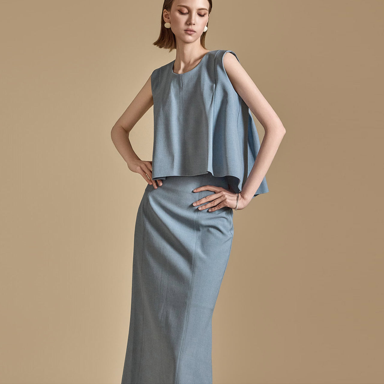 B2992 不对称衬衫