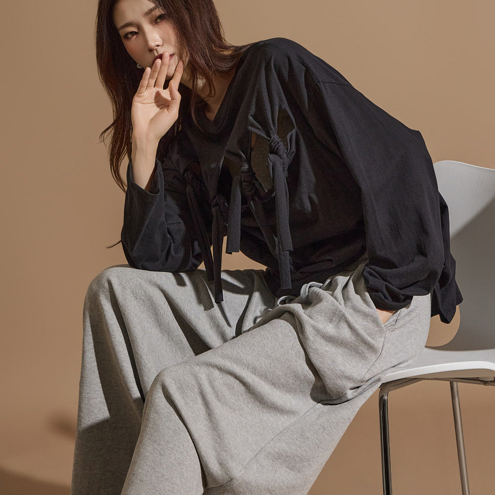 E3526 ノットディテールトップ