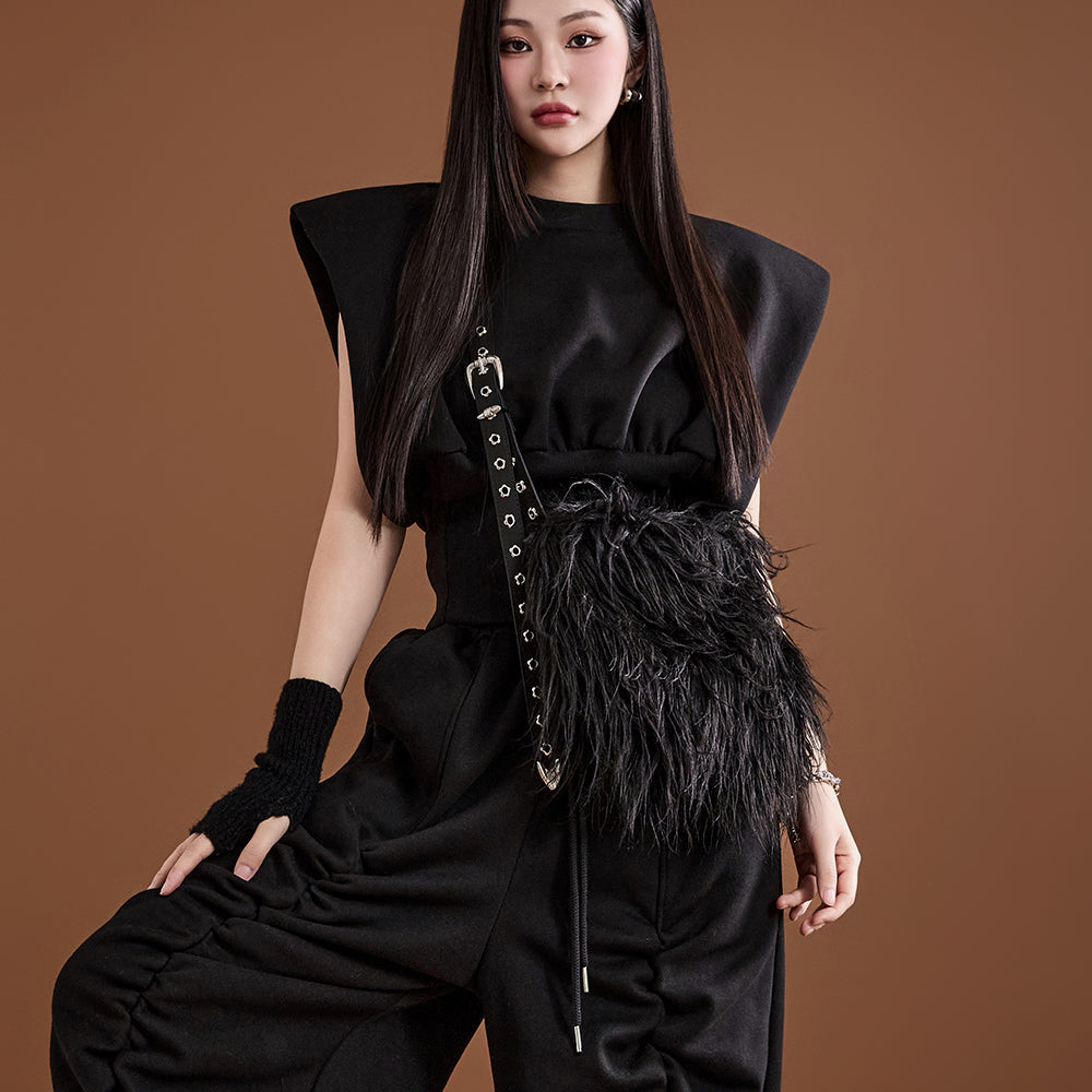 E3245 羊毛衬里短款上衣