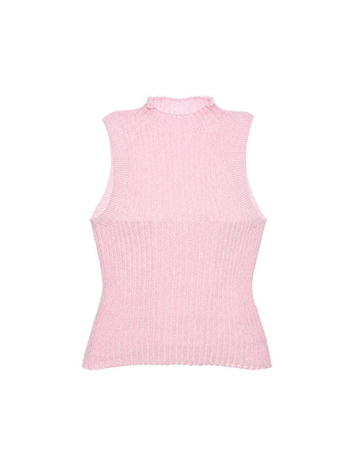 E4301 Mock Neck Knit Top