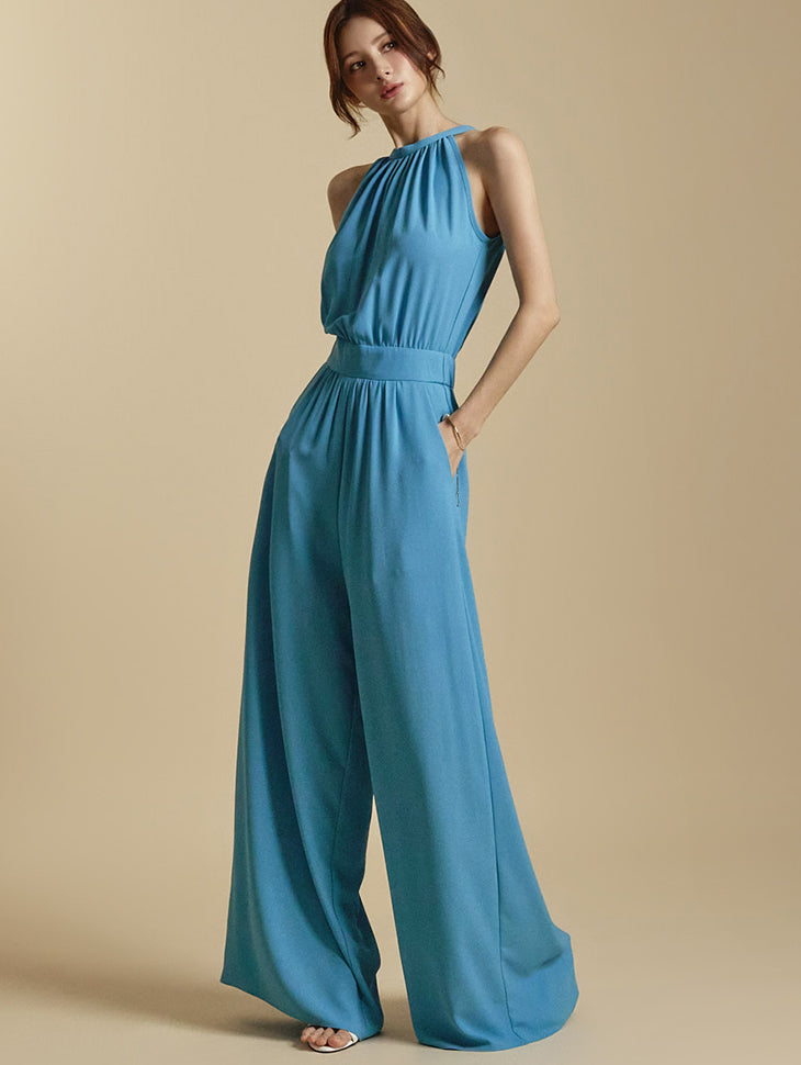 JS060 ホルターネックジャンプスーツ