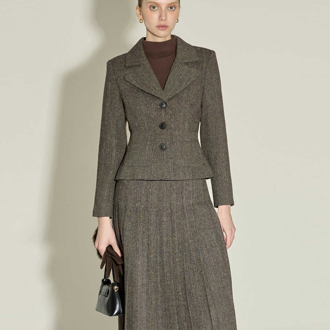 J1679 人字纹夹克