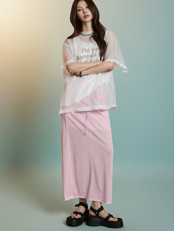 SK3018 メッシュスカート