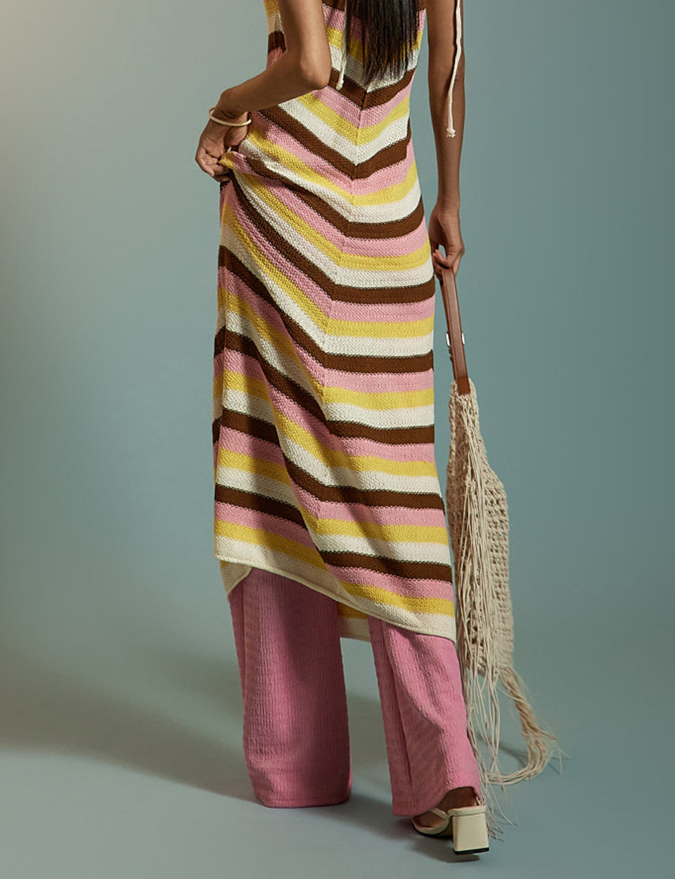 P3598 Wrinkle Boot-cut Pants