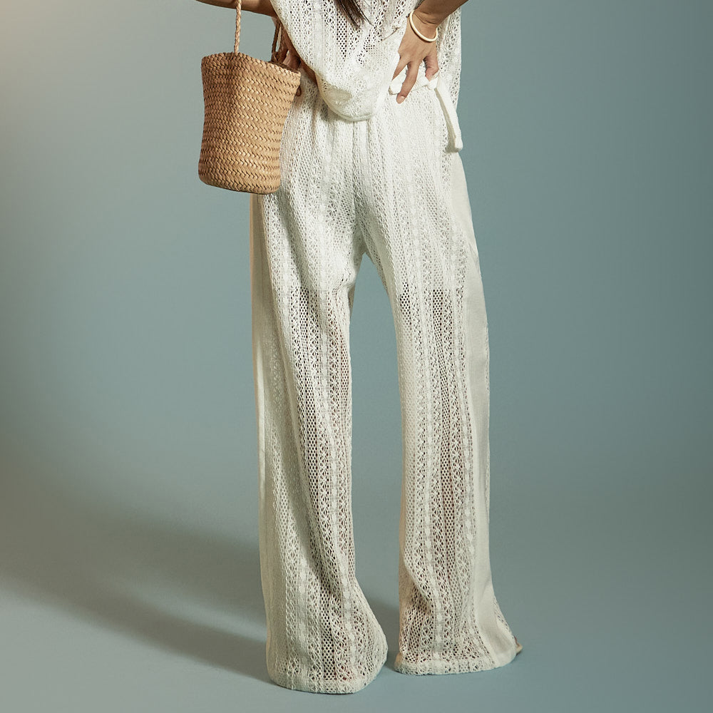 P3602 Lace Sheer Pants