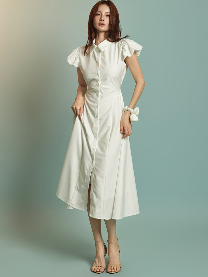 D5338 バロンシャツドレス