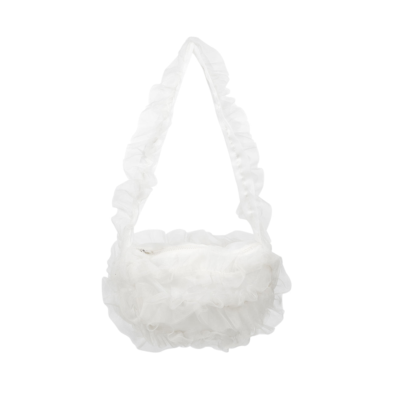 A-1674 Frill Tulle Crossbody bag