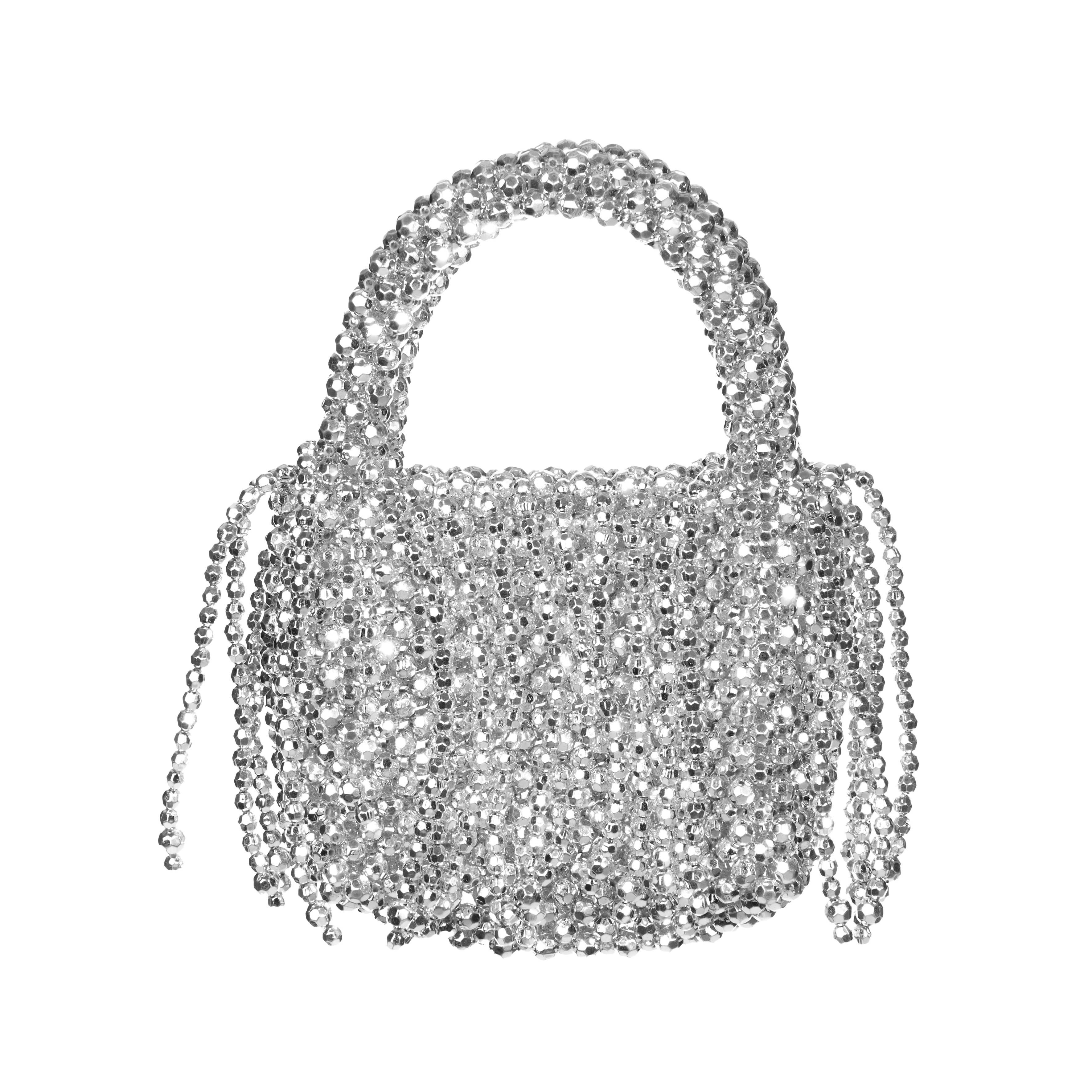 A-1711 珠子流苏手提包