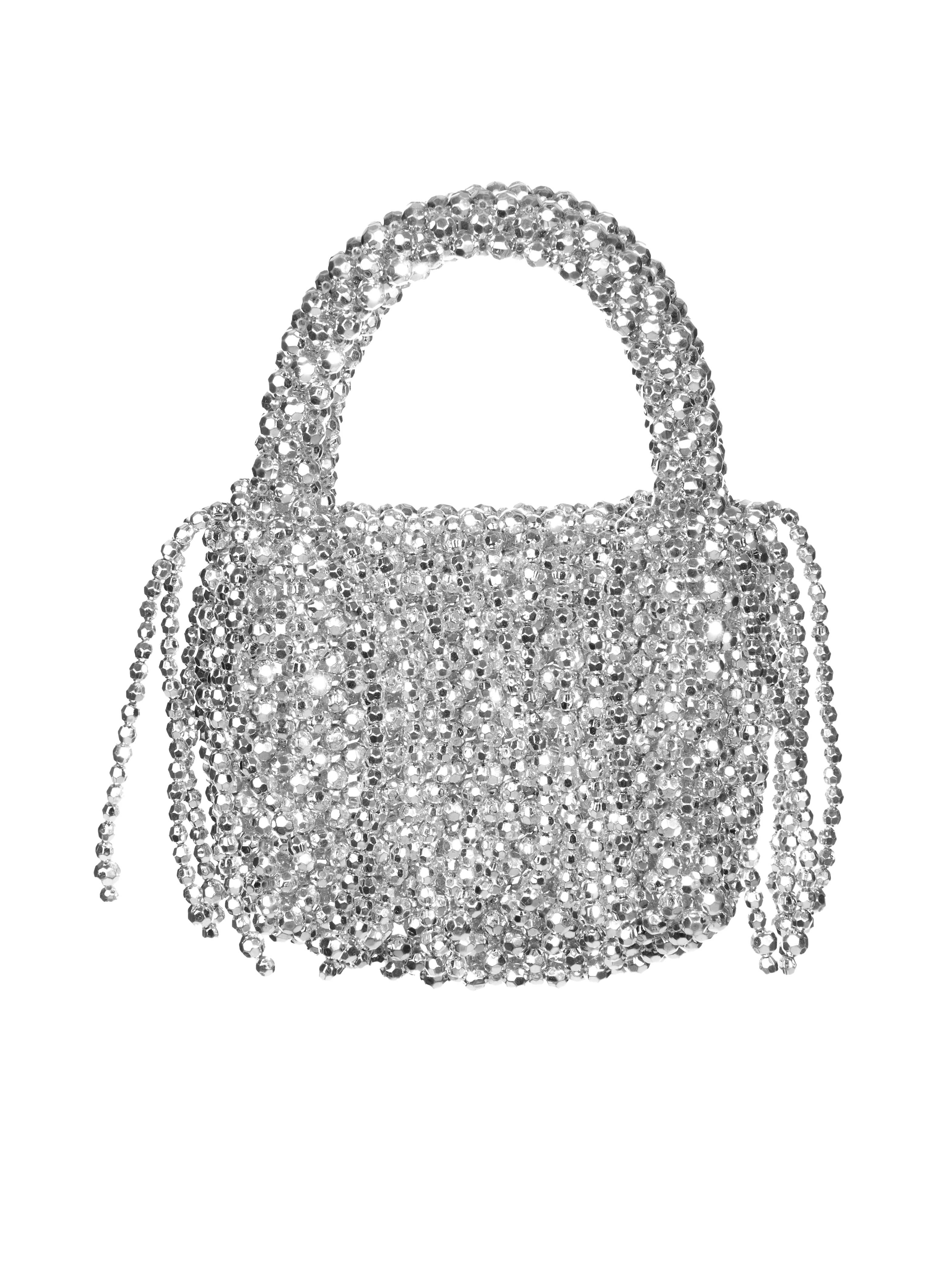 A-1711 Beads Tassel tote bag