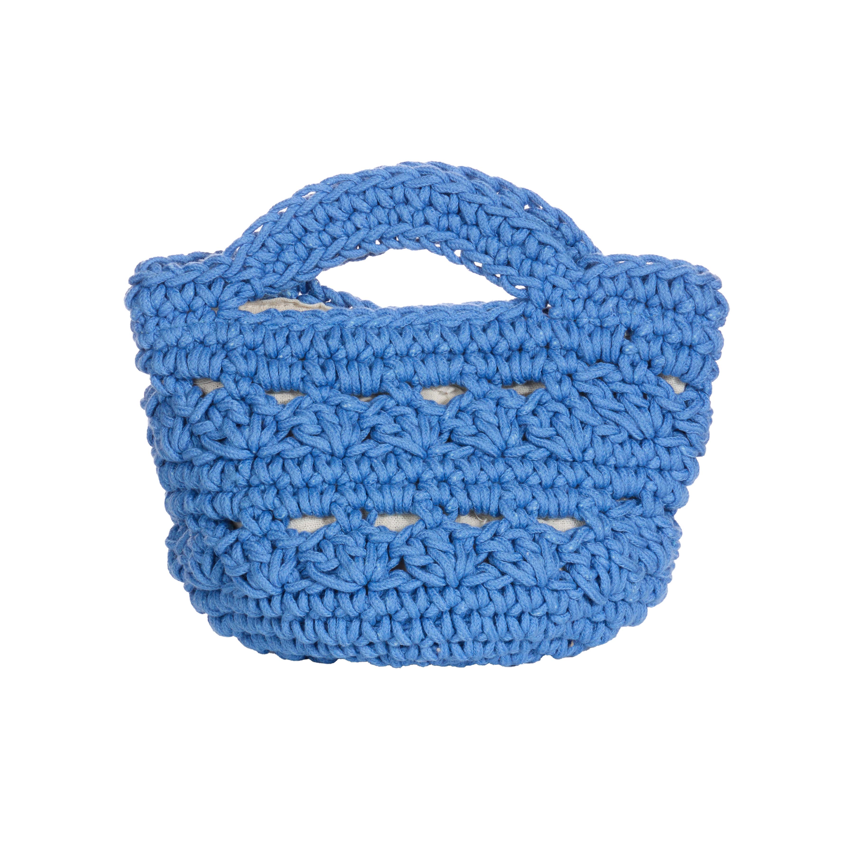 A-1727 Knit mini tote bag