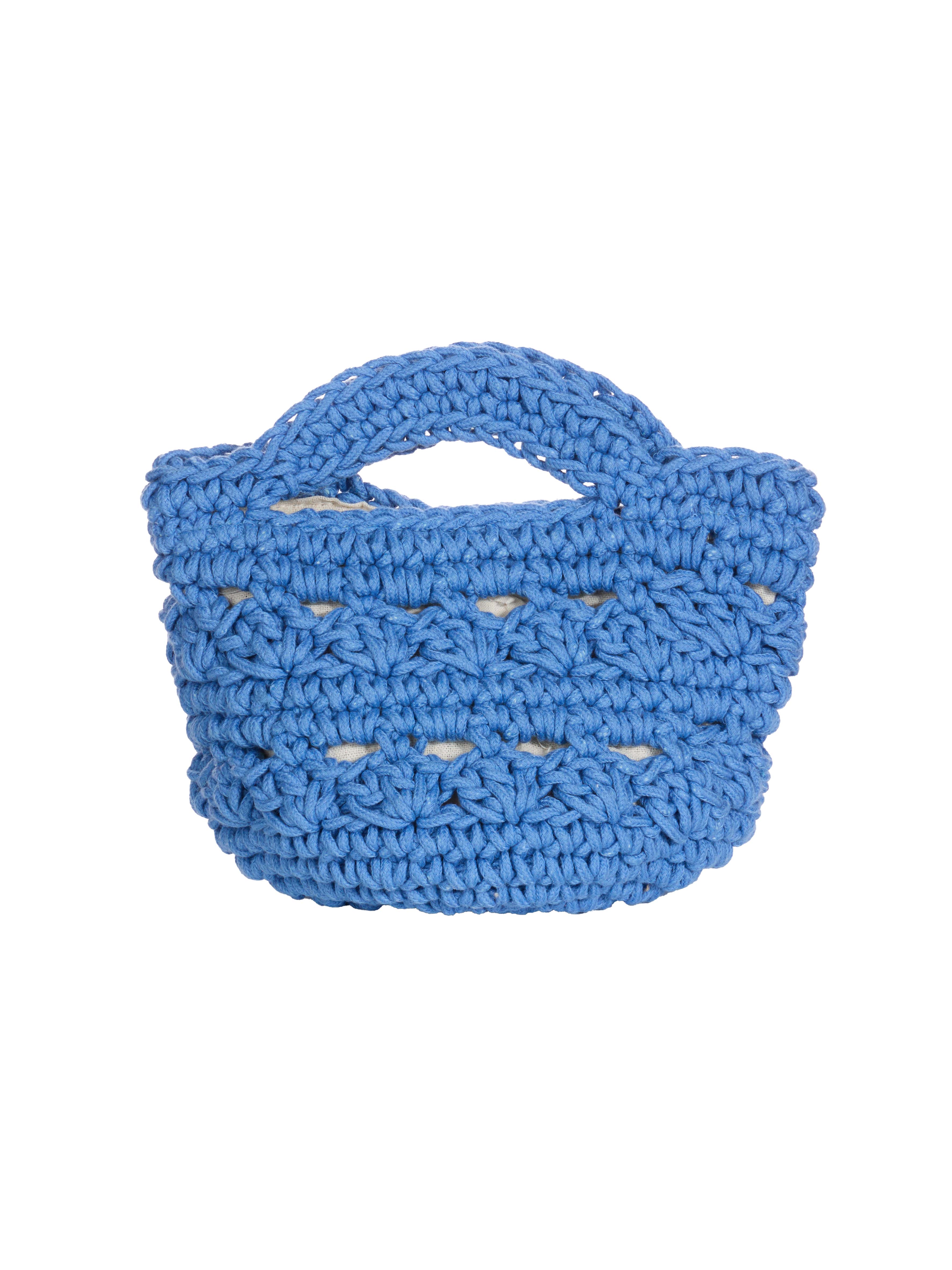 A-1727 Knit mini tote bag