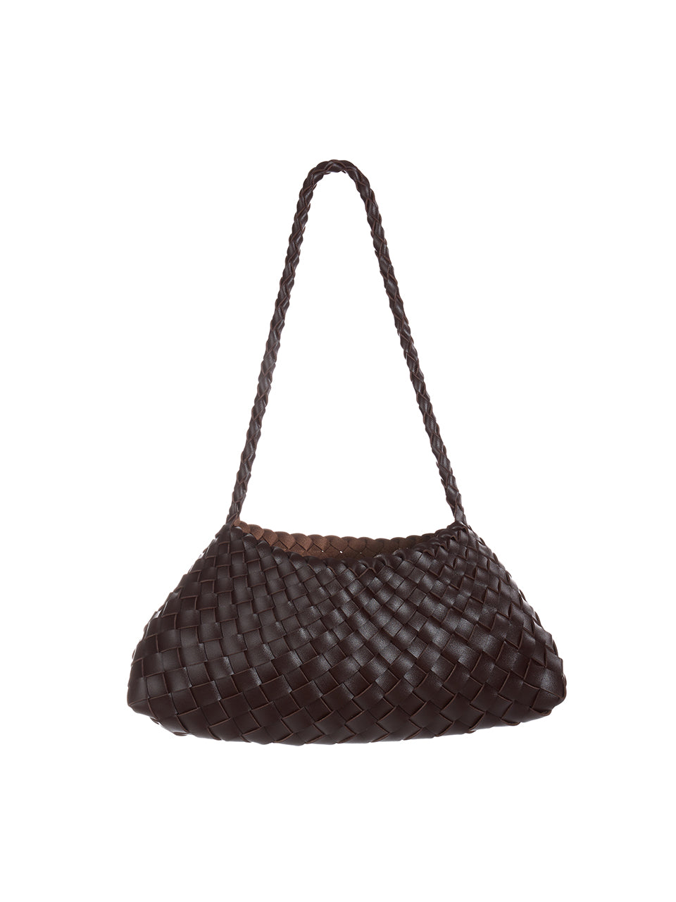 A-1732 Leather Weaving Shoulder Bag