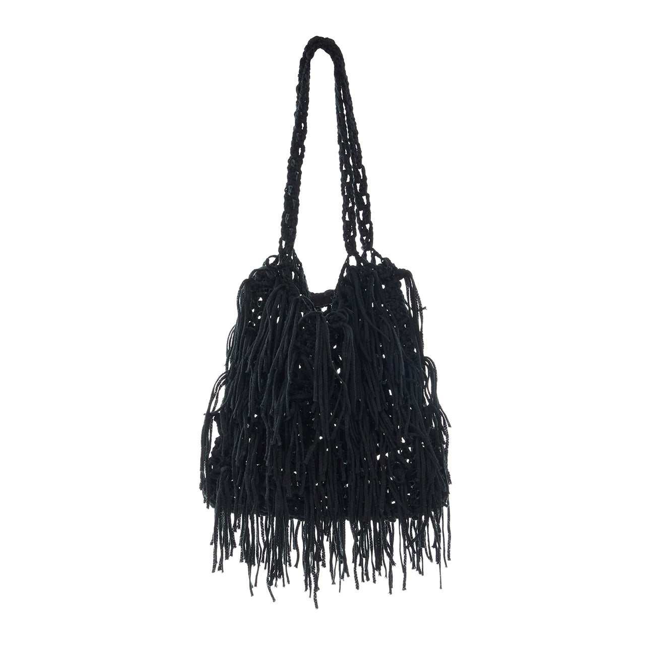 A-1741 Fringe Knit tote bag