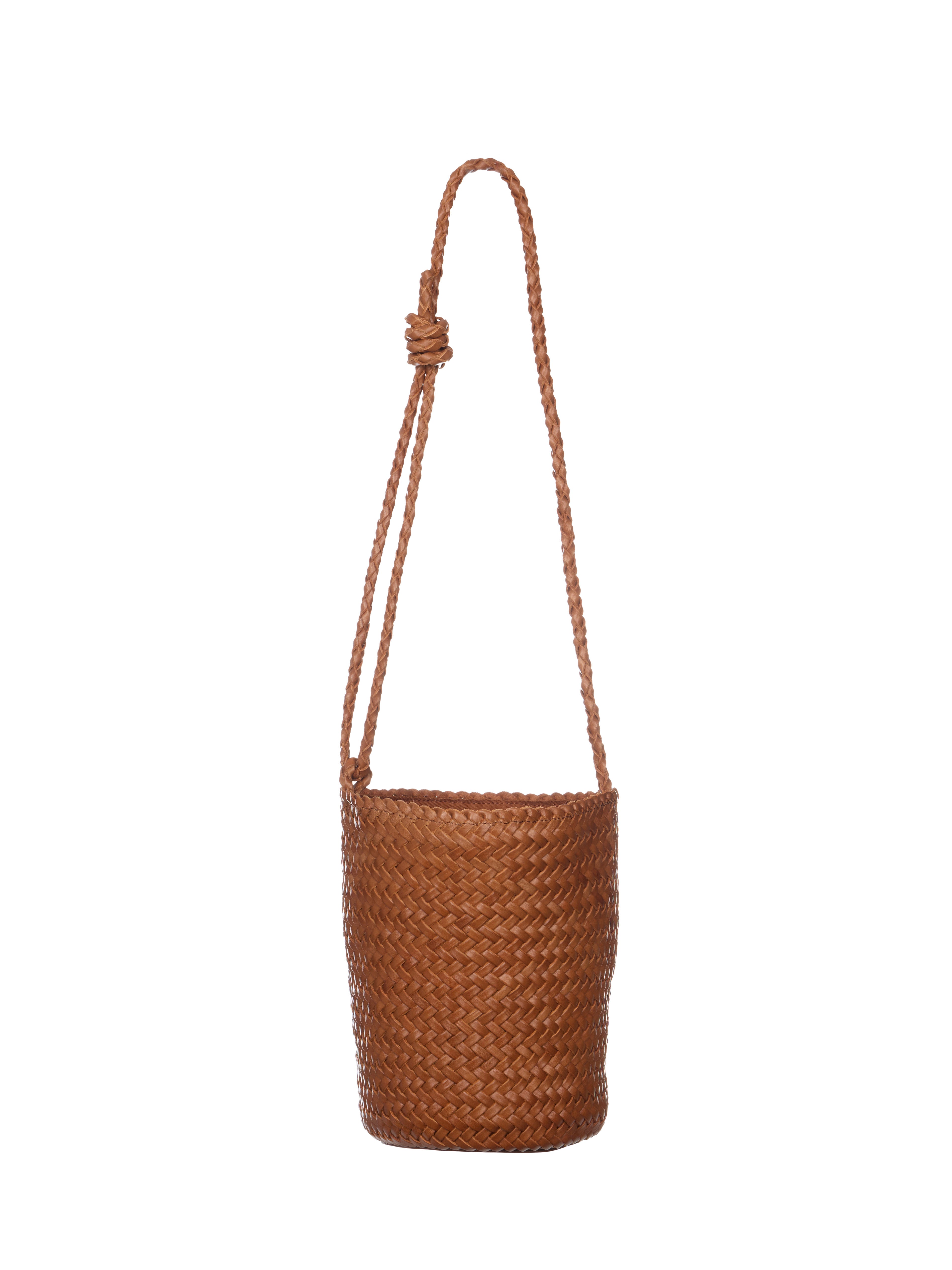 A-1743 レザーウィービングクロスバッグ