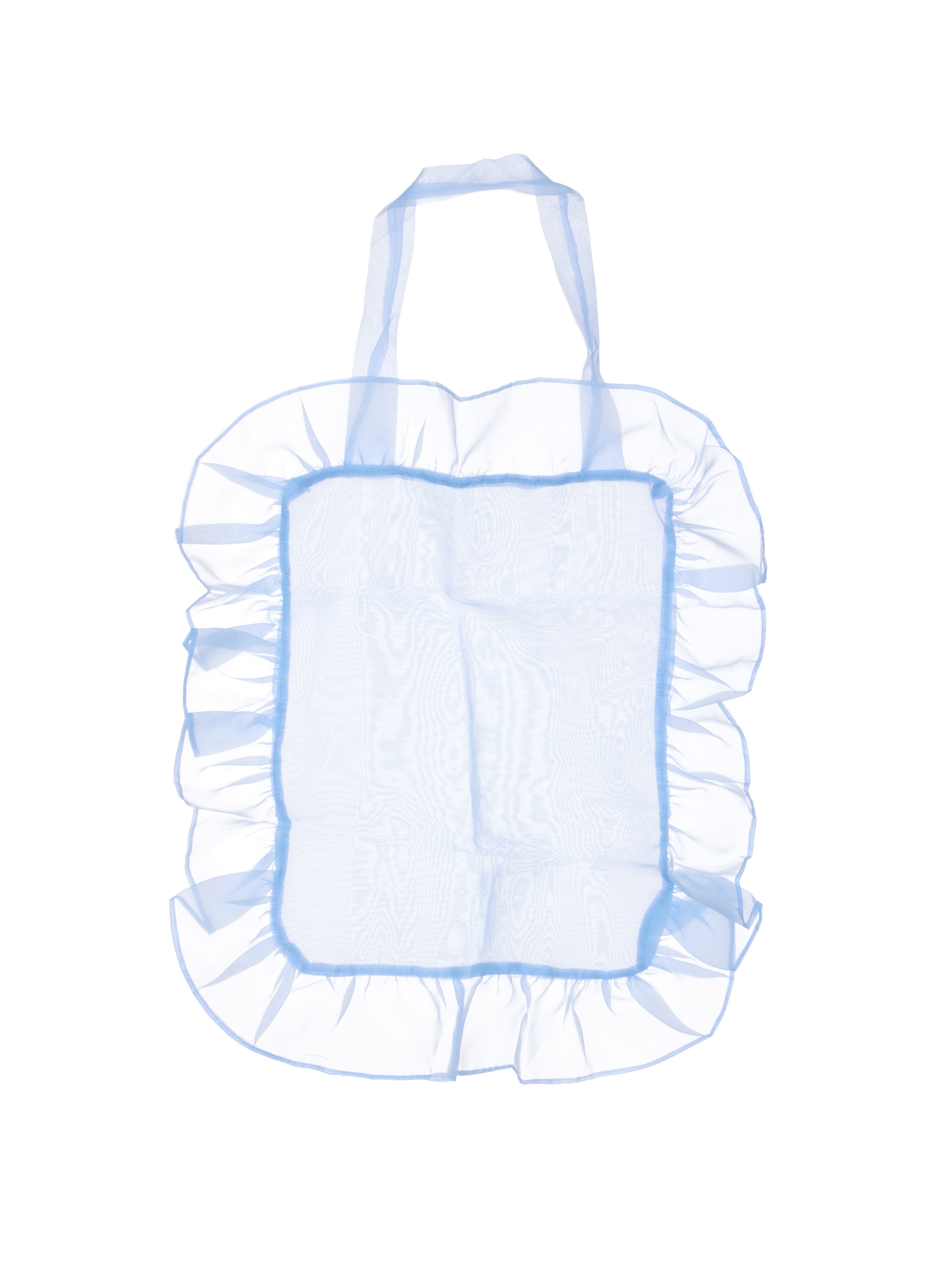 A-1749 荷叶边透明沙滩包