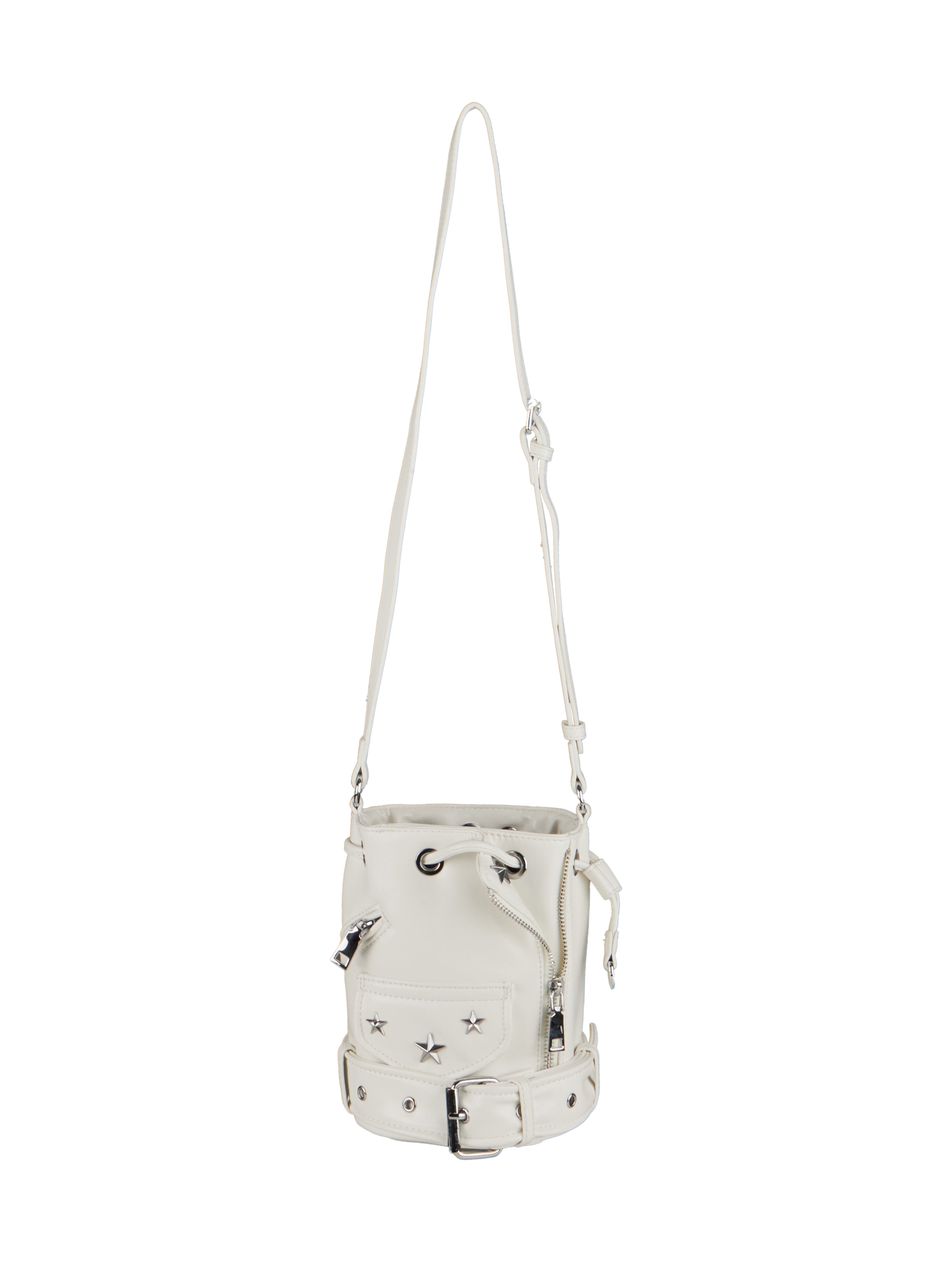 A-1755 Belted Bucket Bag