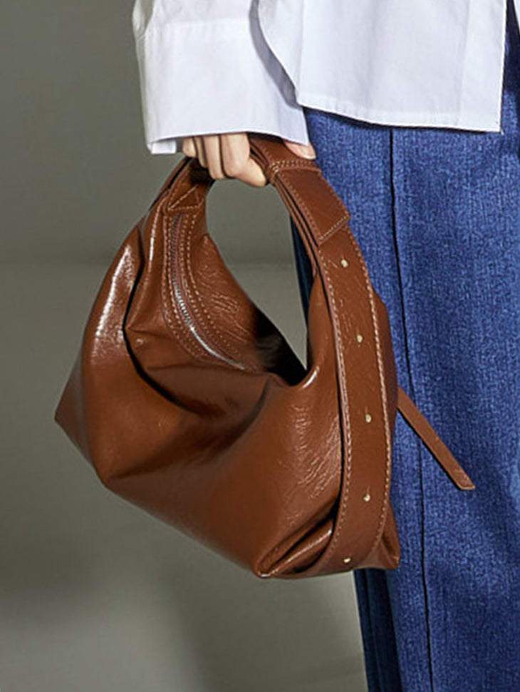 A-1787 Belted Handle Bag