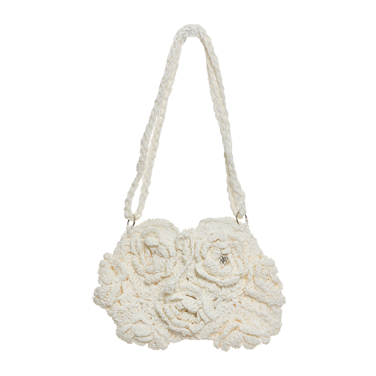A-1864 Flower Crochet Shoulder Bag