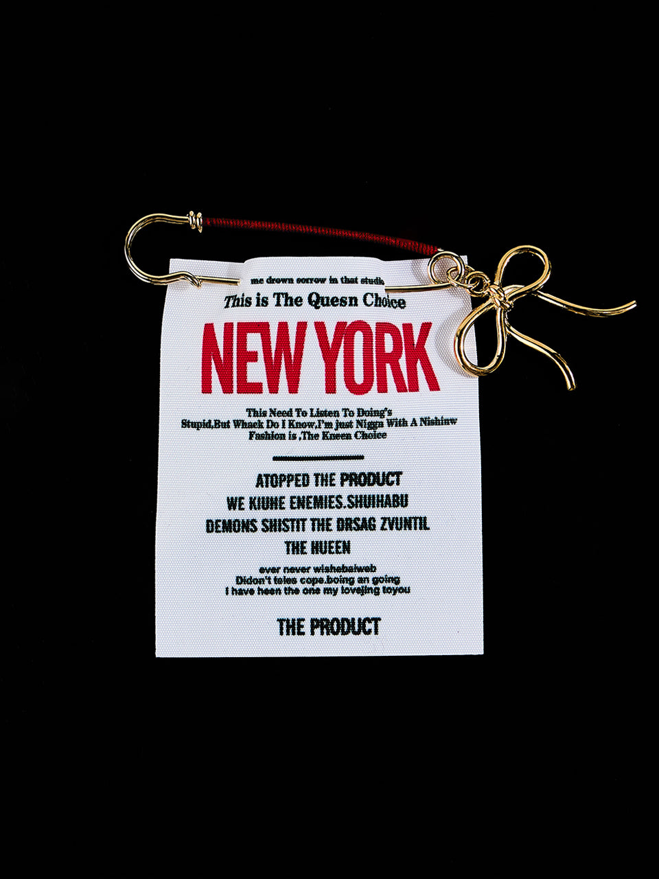 AB-189 Ribbon Clip Label Broach