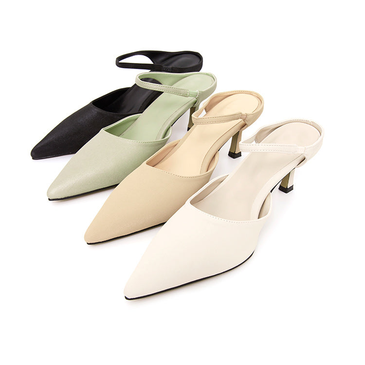 AR-3239 Satin Strap Middle Hill Mule