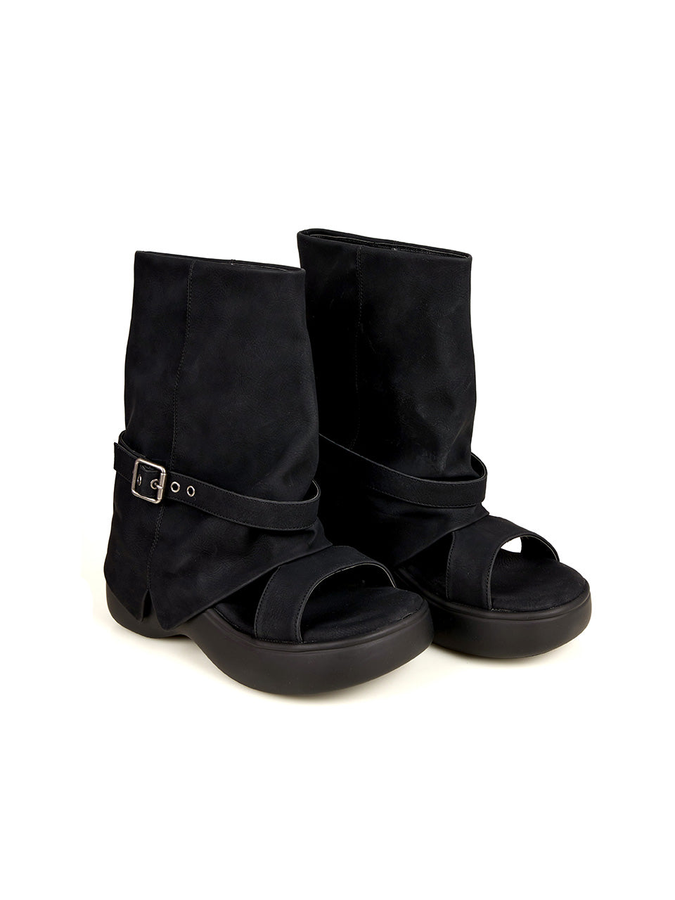 AR-3421 Open Toe Platform Ankle Boots