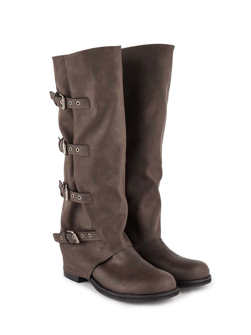 AR-3486 Buckle Long Boots