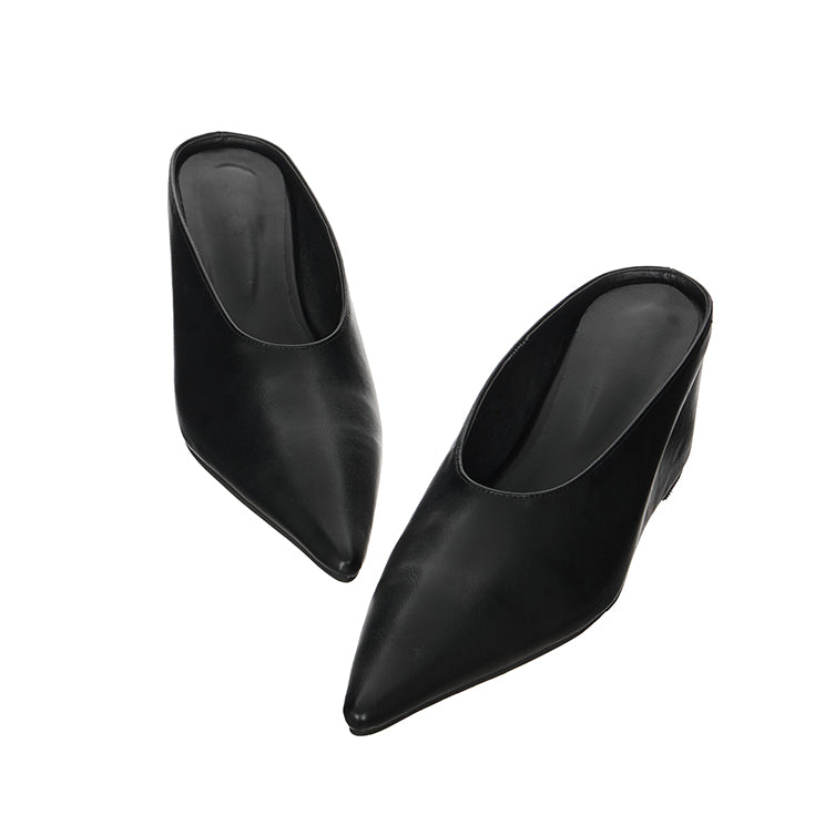 AR-3542 Minimal Wedge Mid-Heel Mule